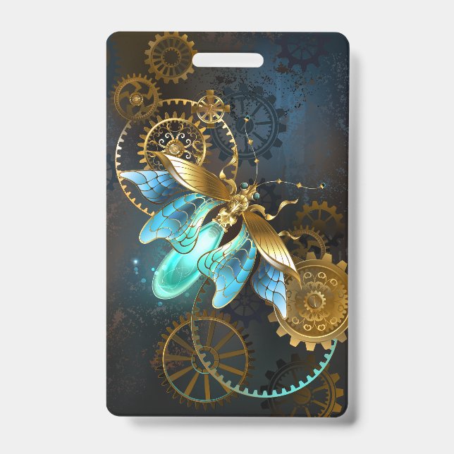 Tarjeta De Identificación Luciérnaga Steampunk (Parte frontal)