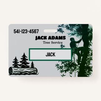 Tarjeta De Identificación Lumberjack Tree Service Business Card