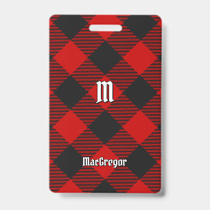 Tarjeta De Identificación MacGregor Rob Roy Tartan Badge