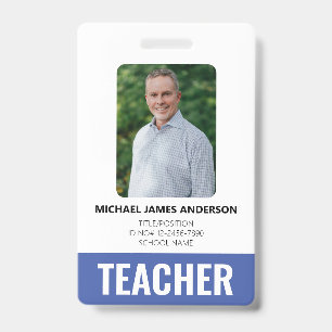 Tarjeta De Identificación Maestra Personalizada ID de Empleado 