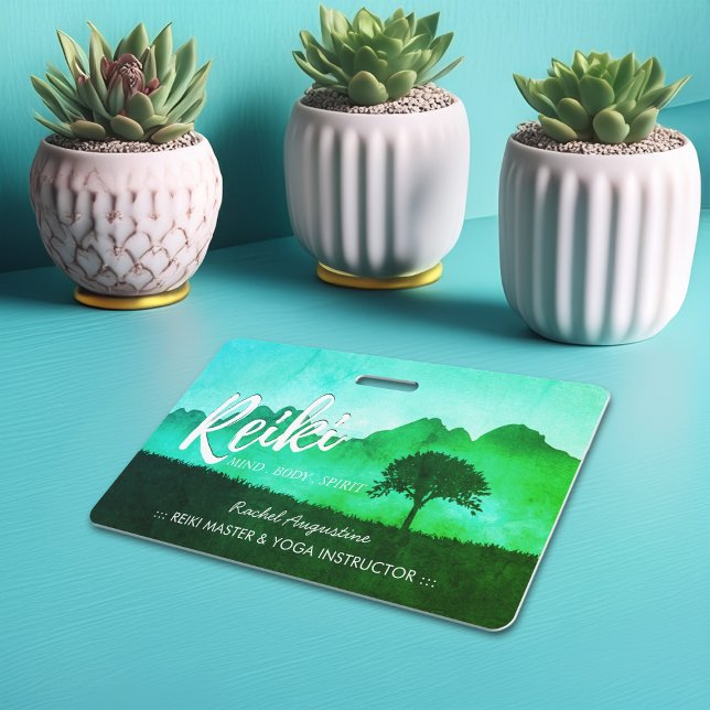 Tarjeta De Identificación Maestro de Reiki Natural Instructor de Yoga y Medi (Subido por el creador)