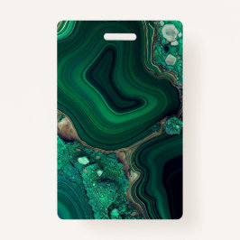 Tarjeta De Identificación Malaquita Cu6CO3(OH)2