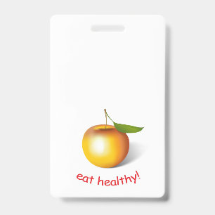 Tarjeta De Identificación Manzana 3-d