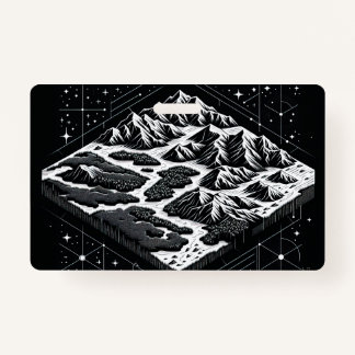 Tarjeta De Identificación Mapa de la montaña mágica