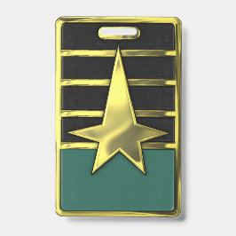 Tarjeta De Identificación Marca de los Cuerpos de Cadet (nombre VERDE AZULAD