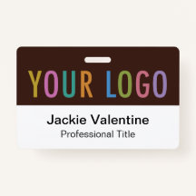 Marca de nombre de PVC marrón etiqueta de identifi