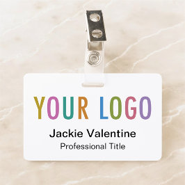 Tarjeta De Identificación Marca de nombre de PVC personalizado con logotipo