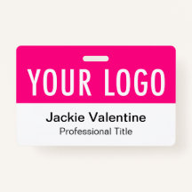 Marca de PVC rosa caliente Etiqueta de nombre de p