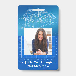 Tarjeta De Identificación Marca Lanyard del arquitecto - Ver atrás