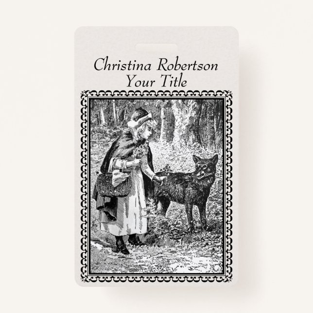 Tarjeta De Identificación Marco de Ilustracion blanco negro del casco rojo (Anverso)