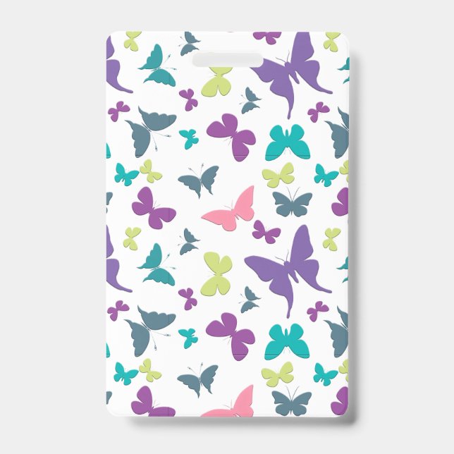 Tarjeta De Identificación Mariposa (Parte frontal)