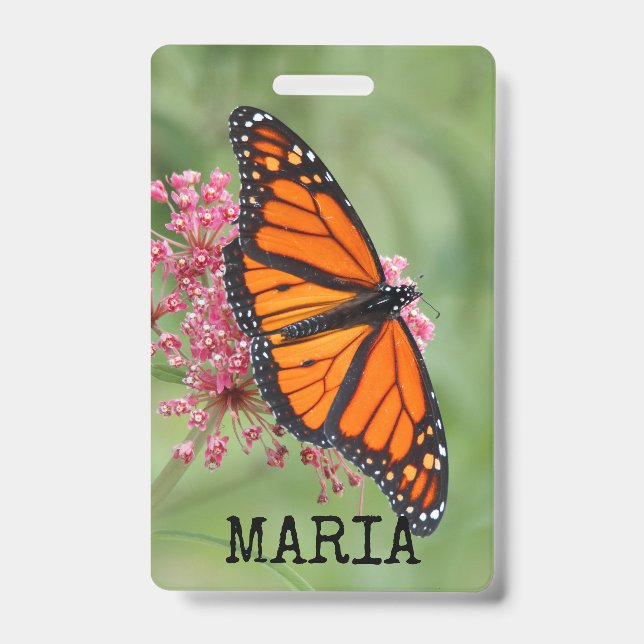 Tarjeta De Identificación Mariposa monarca (Anverso)