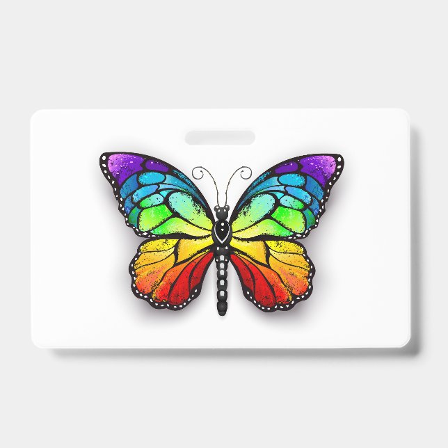 Tarjeta De Identificación Mariposa monarca arcoíris (Parte frontal)
