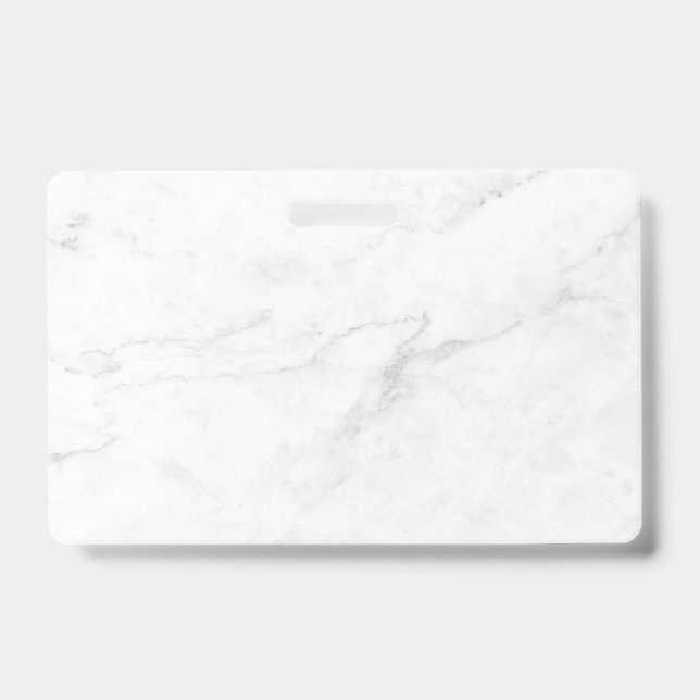 Tarjeta De Identificación Mármol Blanco (Parte frontal)