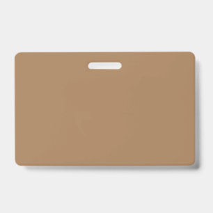 Tarjeta De Identificación Marrón Claro #A57C55, Gris Oliva