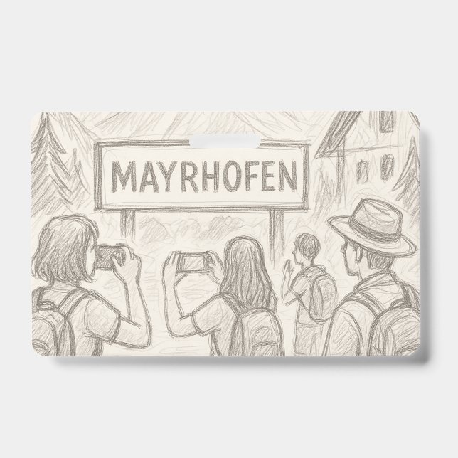 Tarjeta De Identificación Mayrhofen  (Parte frontal)