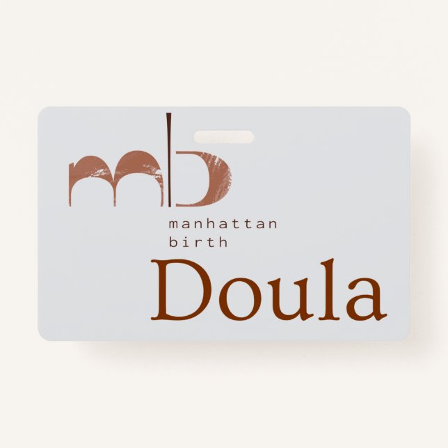 Tarjeta De Identificación MB Doula Badge (Anverso)
