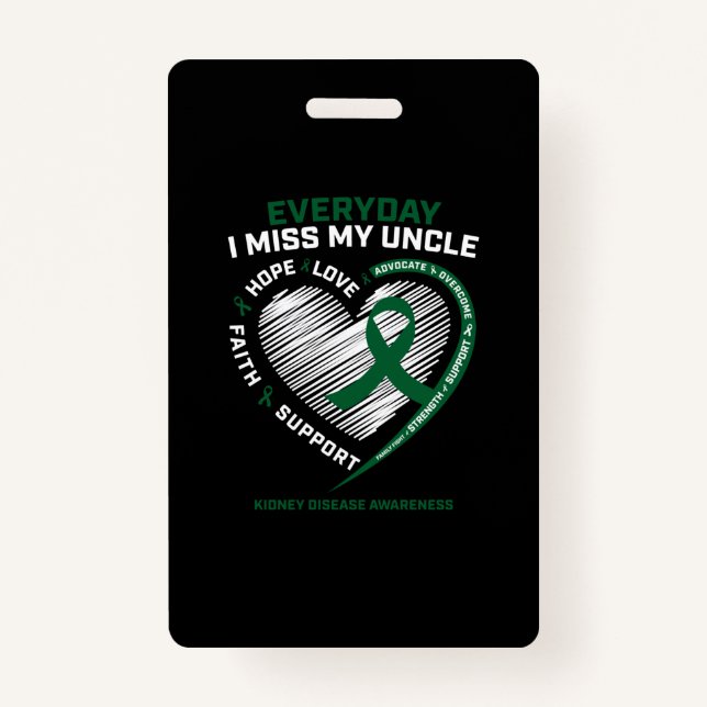 Tarjeta De Identificación Me encantan los regalos de memoria Miss Mi tío la  (Anverso)