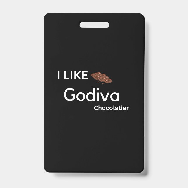 Tarjeta De Identificación Me gusta la godiva (Anverso)