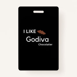Tarjeta De Identificación Me gusta la godiva