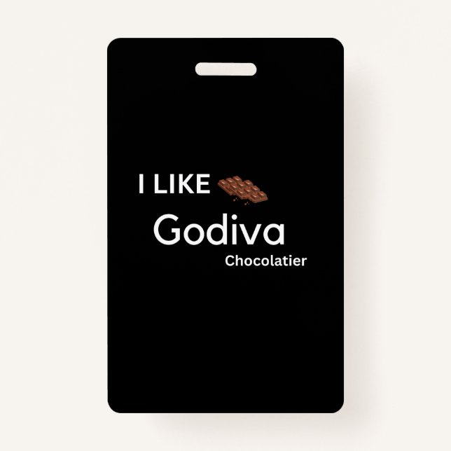 Tarjeta De Identificación Me gusta la godiva (Anverso)