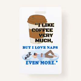 TARJETA DE IDENTIFICACIÓN ME GUSTA MUCHO EL CAFÉ