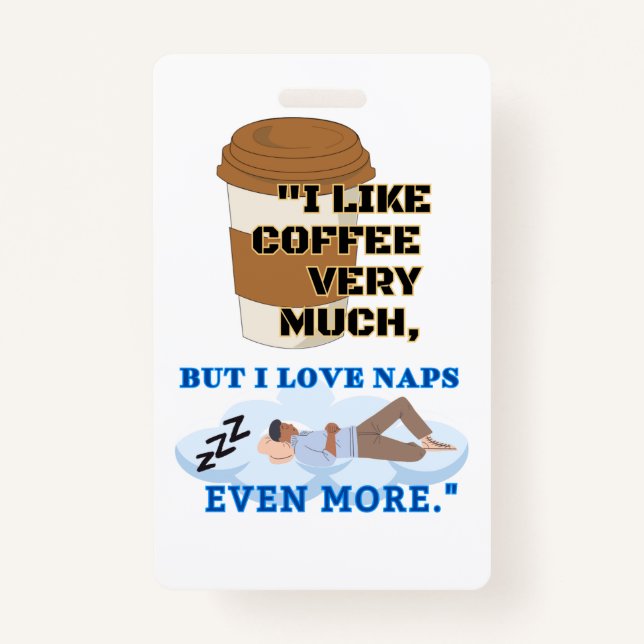 TARJETA DE IDENTIFICACIÓN ME GUSTA MUCHO EL CAFÉ (Anverso)