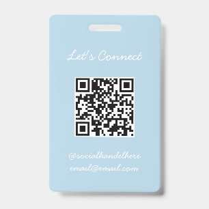 Tarjeta De Identificación Medalla de código QR