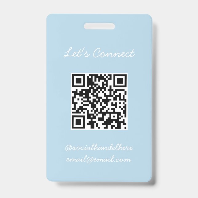 Tarjeta De Identificación Medalla de código QR (Parte frontal)
