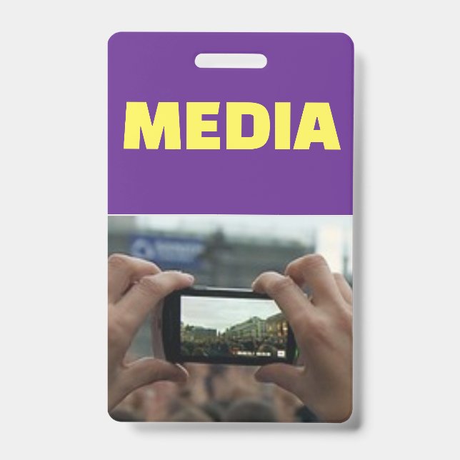 Tarjeta De Identificación Medalla de medios (Parte frontal)