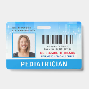 Tarjeta De Identificación Médica de identificación de fotografía de emple
