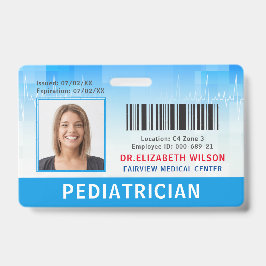 Tarjeta De Identificación Médica de identificación de fotografía de empleado