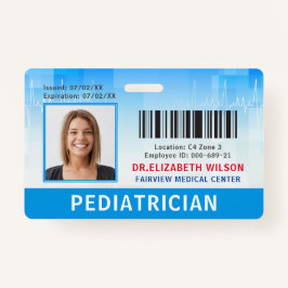 Tarjeta De Identificación Médica de identificación de fotografía de empleado