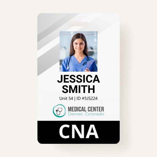 Tarjeta de identificación médica fotográfica (Anverso)