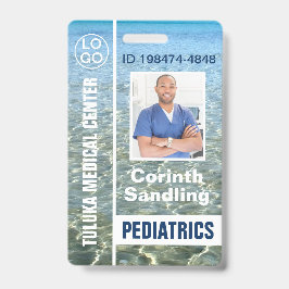 Tarjeta De Identificación Medica ID Foto Ocean Breeze