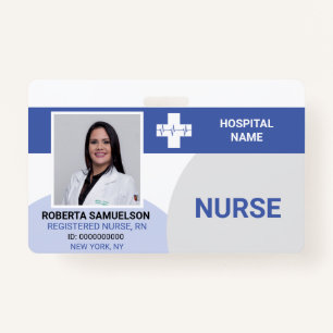 Tarjeta De Identificación MÉDICA MÉDICO ENFERMERO Atención de Emergencia de