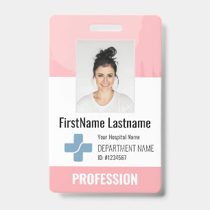Tarjeta De Identificación Médica personalizado, Enfermera, identificación de