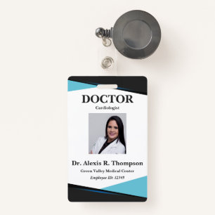Tarjeta De Identificación Médica único, cirujano o médico