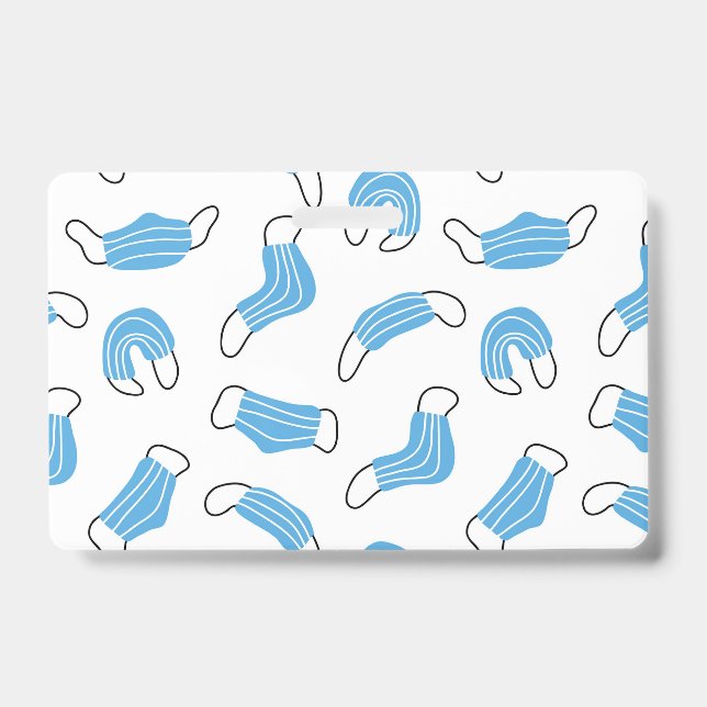 Tarjeta De Identificación Medical mask pattern (Parte frontal)