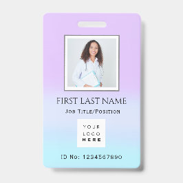 Tarjeta De Identificación Médico de enfermería de Terapia fotográfica de cód