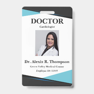 Tarjeta De Identificación Médico o Cirujano o Médico Único