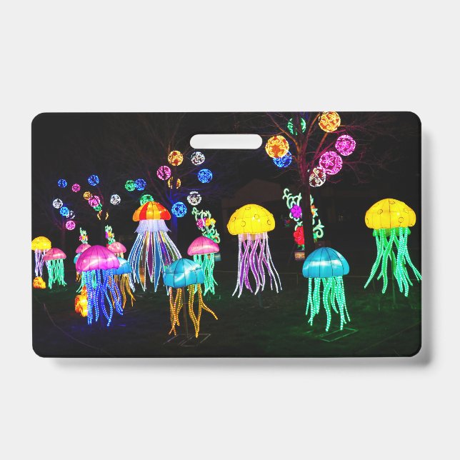 Tarjeta De Identificación Medusas de Luces  (Parte frontal)