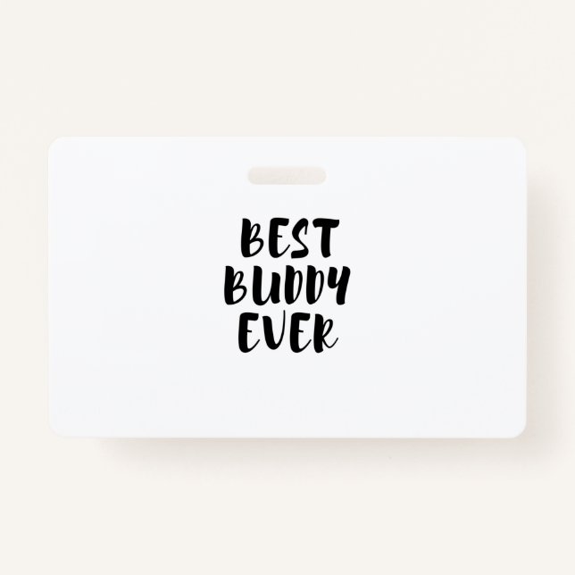 Tarjeta De Identificación mejor amigo (Anverso)