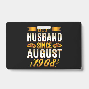 Tarjeta De Identificación Mejor Esposo 1968 Significativo 52º aniversario