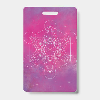 Tarjeta De Identificación Metatron, chakra, zen, geométrico sagrado, ángel