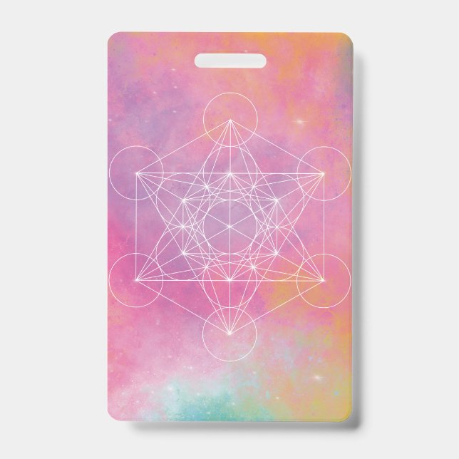 Tarjeta De Identificación Metatron zen arcángel (Parte frontal)
