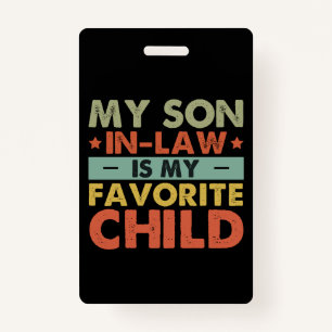 Tarjeta De Identificación Mi Hijo De Derecho Es Mi Preferente Familia Infant