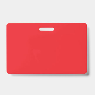 Tarjeta De Identificación “Minimal Red Workspace Flat Lay”