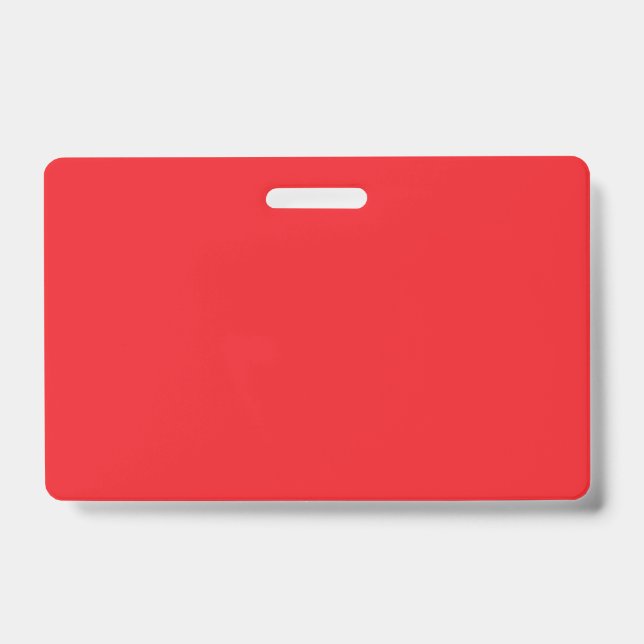 Tarjeta De Identificación “Minimal Red Workspace Flat Lay” (Parte frontal)