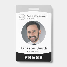 Tarjeta De Identificación Moderm personalizado foto y nombre del empleado